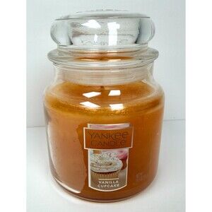 Yankee Candle Original Vanilla Cupcake Single Wick 14.5 Ounce Medium Jar New